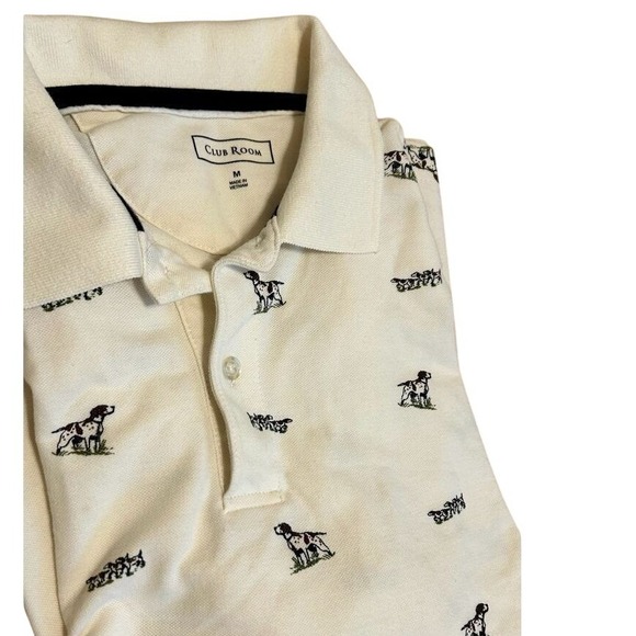 Club Room Other - Men's Hunting Dog Preppy Old Money Print Polo Shirt Casual Club Room Medium